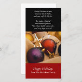 Kerst Decoratie Fotokaart Feestdagenkaart (Voorkant / Achterkant)