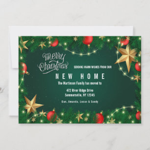 Kerst Decoratie Kerst Verhuis Kaart