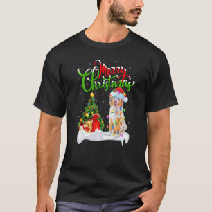 Kerst Decoratie Kerstman Australische Herdershond T-shirt