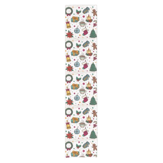 Kerst decoratie korte tafelloper (Voorkant)