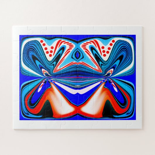 Kerst decoratie kunst legpuzzel (Horizontaal)
