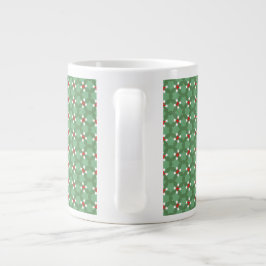 Kerst decoratie kussen grote koffiekop
