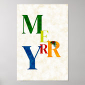 Kerst decoratie, muurkunst kerstposter poster (Voorkant)