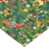 Kerst Decoratie Patroon Tafelkleed (Gekanteld)
