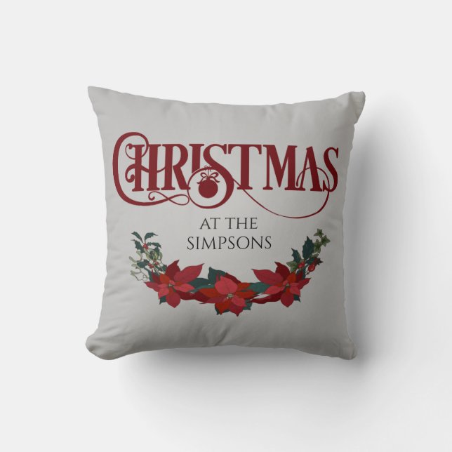Kerst decoratie voor thuis op maat kussen (Voorkant)