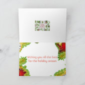 Kerst Decoratie Waterverf Kunst Kaart (Binnen)