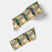 Kerst decoratief lint, Kerst engel Grosgrain Lint (Achterkant)