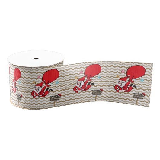 Kerst decoratief lint, Sinterklaas Grosgrain Lint (Spoel)