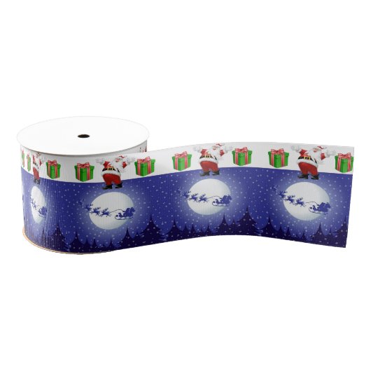 Kerst decoratief lint, Sinterklaas Grosgrain Lint (Spoel)