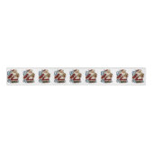 Kerst decoratief lint, Sinterklaas Grosgrain Lint (Voorkant)
