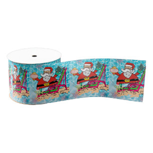 Kerst decoratief lint, Sinterklaas Grosgrain Lint