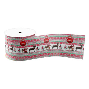 Kerst decoratief lint, Sinterklaas Grosgrain Lint