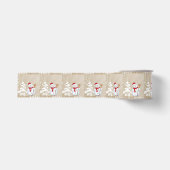 Kerst decoratief lint, Sneeuwman Grosgrain Lint (Voorkant)