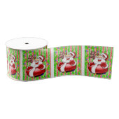Kerst decoratief lint, teddybeer grosgrain lint (Spoel)
