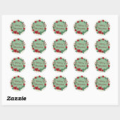 Kerst-decoratief Ronde Sticker (Vel)