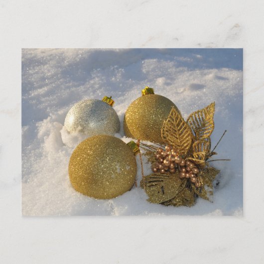 Kerst Decoraties briefkaart (Voorkant)