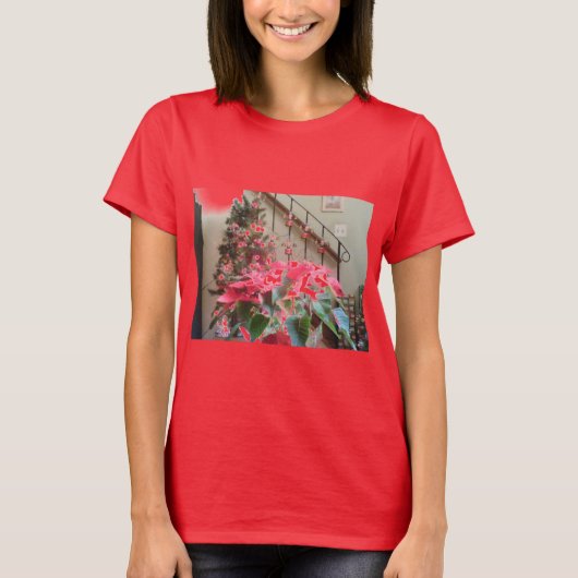 Kerst Decoraties Display afbeelding T-shirt (Voorkant)