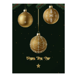Kerst decoraties perfect poster