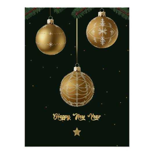 Kerst decoraties perfect poster (Voorkant)