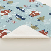 Kerst Decoratieve Elementen Naadloze  Sherpa Deken (3/4)