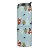 Kerst Decoratieve Elementen Naadloze Thermosbeker (Gedraaid links)