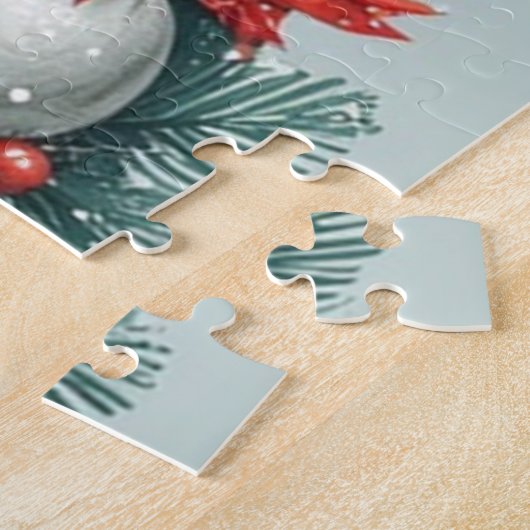 Kerst decoratieve elf legpuzzel (Zijkant)