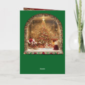 Kerst decoratieve kaart (Achterkant)