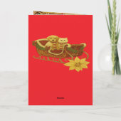Kerst decoratieve kaart (Achterkant)
