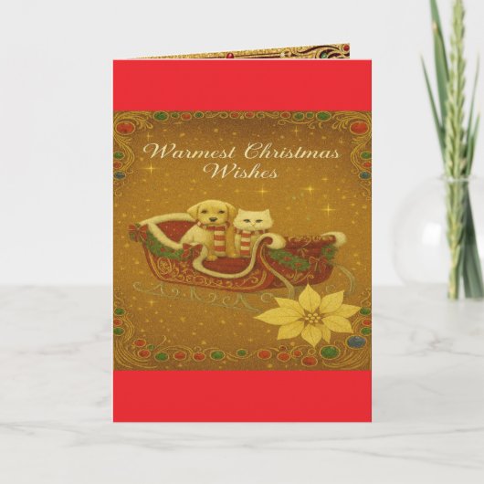 Kerst decoratieve kaart (Voorkant)