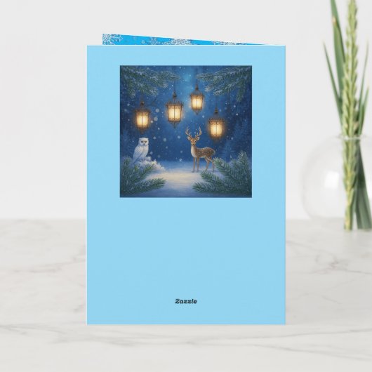 Kerst decoratieve kaart (Achterkant)