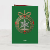 Kerst decoratieve kaart (Achterkant)