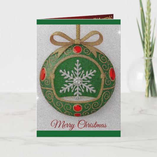 Kerst decoratieve kaart (Voorkant)