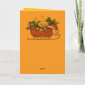 Kerst decoratieve kaart (Achterkant)