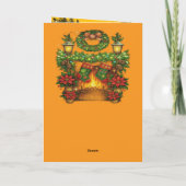 Kerst decoratieve kaart (Achterkant)