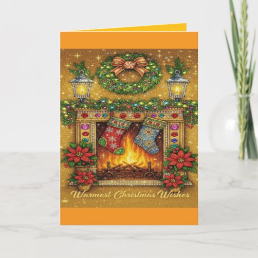 Kerst decoratieve kaart (Voorkant)