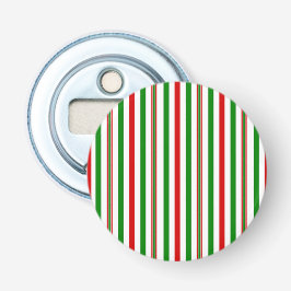 Kerst decoratieve strepen button flesopener
