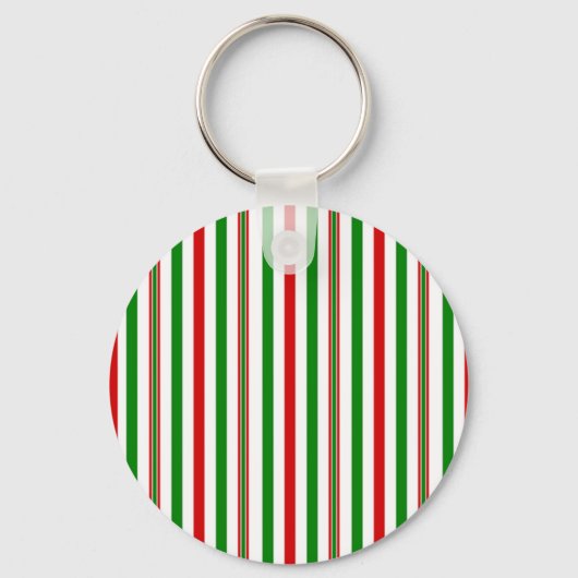 Kerst decoratieve strepen sleutelhanger (Voorkant)