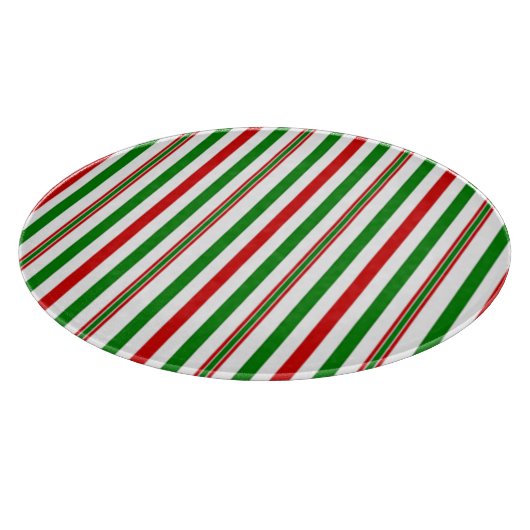 Kerst decoratieve strepen snijplank (Hoek)