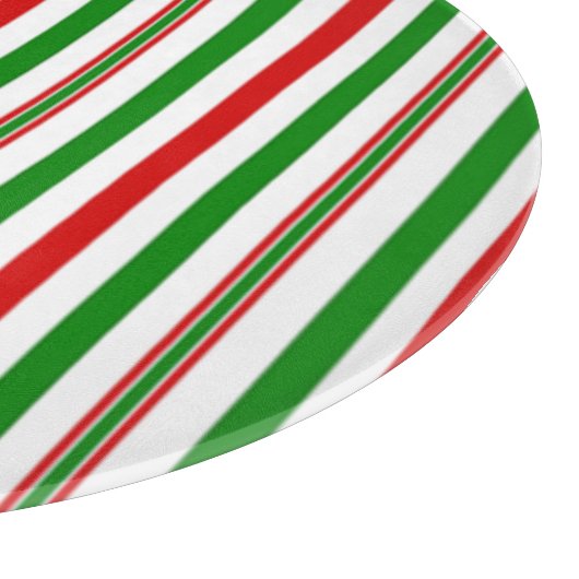 Kerst decoratieve strepen snijplank (Hoek)