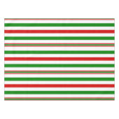 Kerst decoratieve strepen tafelkleed (Voorkant (Horizontaal))