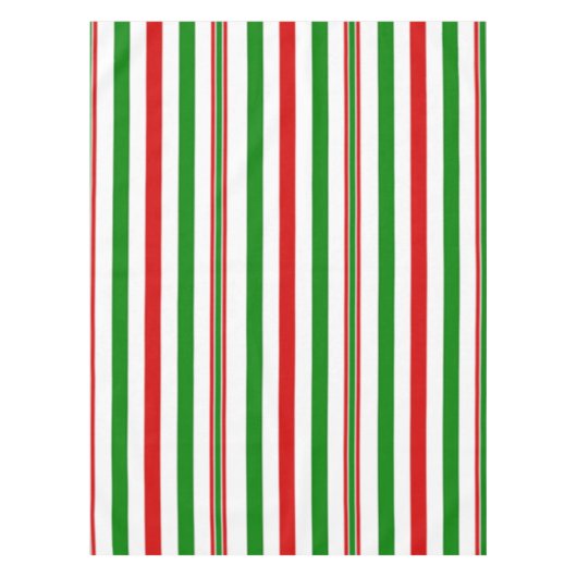 Kerst decoratieve strepen tafelkleed (Voorkant)