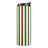 Kerst decoratieve strepen thermosbeker (Gedraaid links)