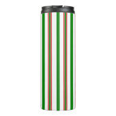 Kerst decoratieve strepen thermosbeker (Achterkant)