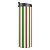 Kerst decoratieve strepen thermosbeker (Geroteerd rechts)