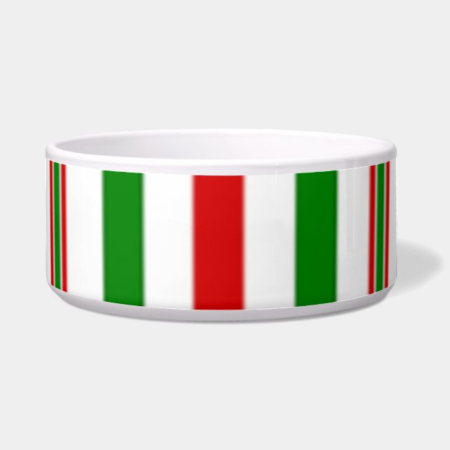 Kerst decoratieve strepen voerbakje (Voorkant)