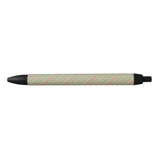 Kerst decoratieve strepen zwarte inkt pen (Voorkant)