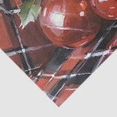 Kerst Decoupage Holly en Ornamenten Tissuepapier (Detail)