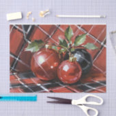 Kerst Decoupage Holly en Ornamenten Tissuepapier (Craft)