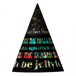 Kerst dek de hallen feestelijke faux sprankeling feesthoedjes