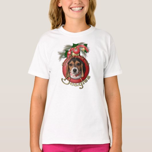 Kerst - Dek de zalen - Beagles T-shirt (Voorkant)